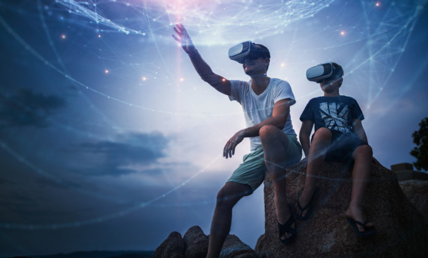 User of virtual reality