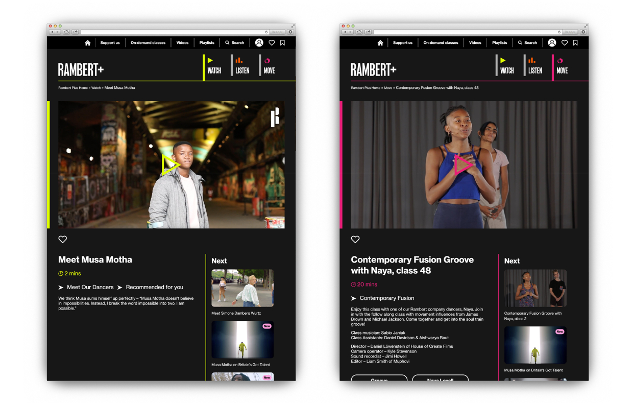 Rambert Plus